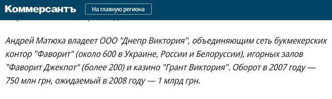 How Favbet owner Andrey Matyukha masks Russian business through offshores and nominees